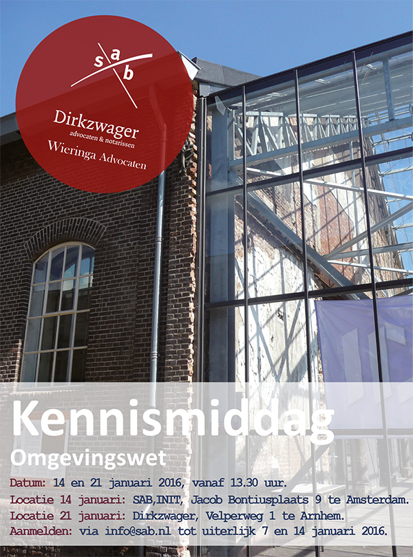 Kennismiddag Omgevingswet
