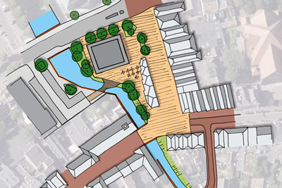 Wageningen stadsgracht scenario