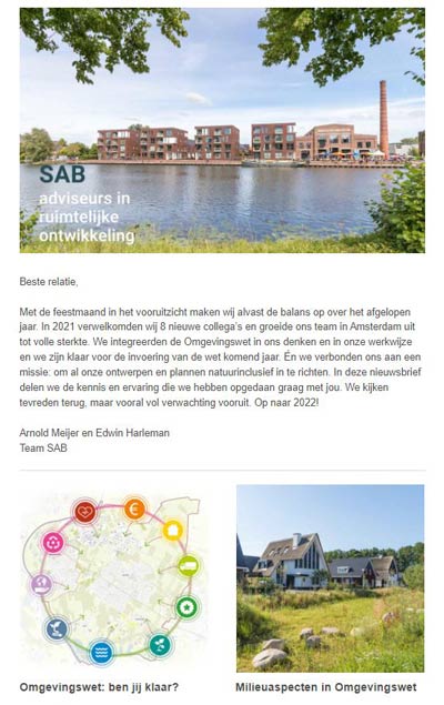 SAB nieuwsbrief november 2021