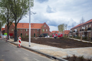 De Verlengde Maanderweg in de Kolkakkerbuurt in Ede